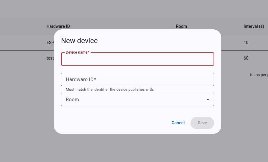 Microclimate IoT System: screenshot 10