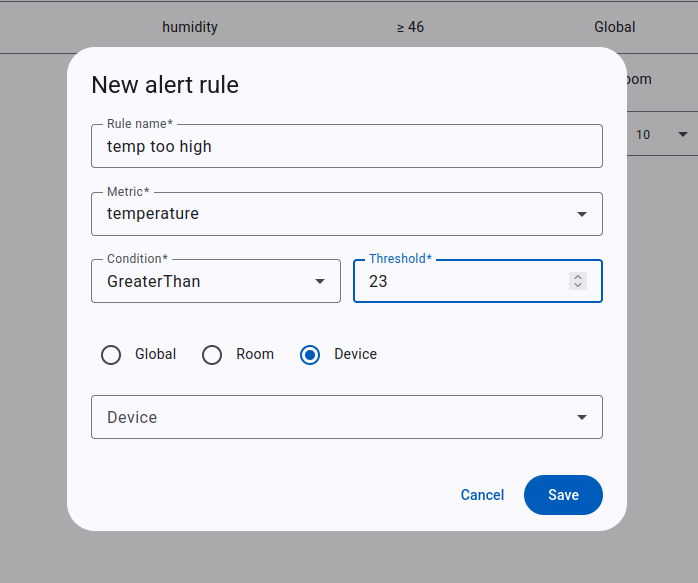 Microclimate IoT System: screenshot 11